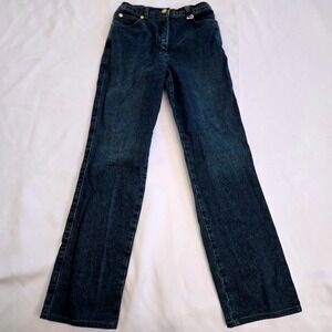 St. John Sport‎ Marie Gray Jeans Women's Size 2 x 28 Dark Wash Denim Luxury Chic